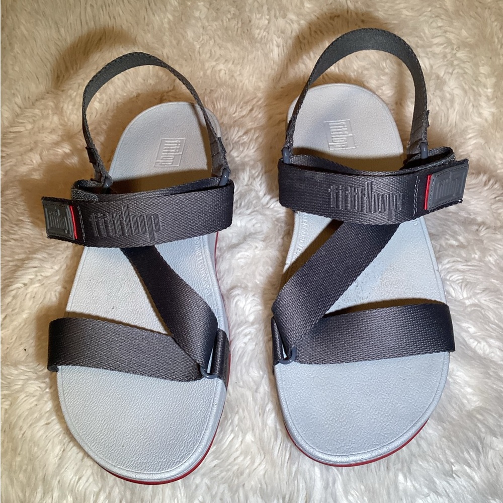 Fitflop sufa slingback Gray Sandals size 10